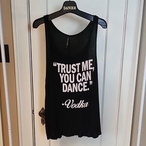 Women's Black Graphic Tank Top
